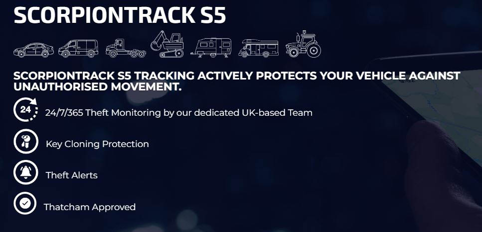 Scorpion Track S5 - Caravan Tracking System